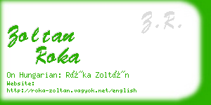 zoltan roka business card